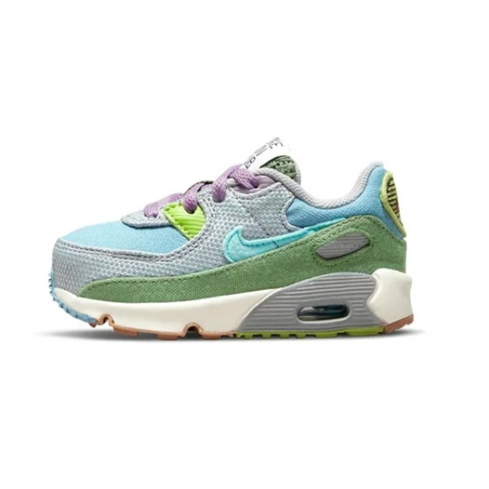 Nike Air Max 90 Toddler Sneakers - Blue/Green/Purple